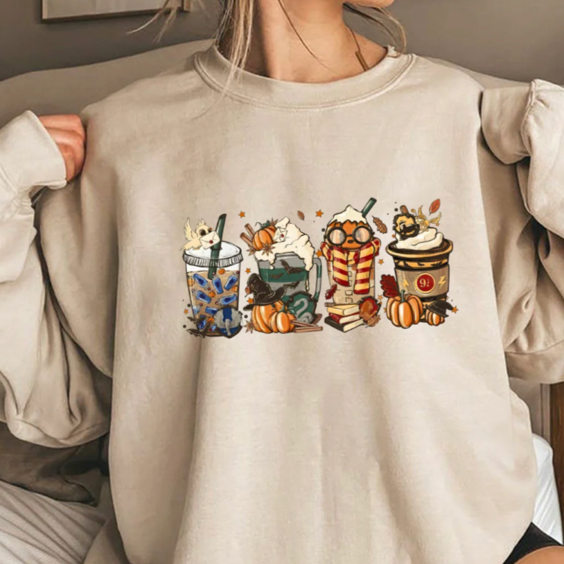 Fall Drinks Harry Potter Sweatshirt  - GRAPHIC SALE