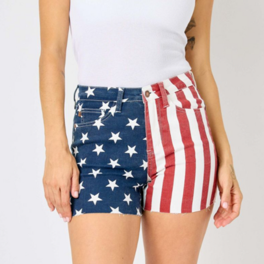 Judy Blue American Flag Shorts