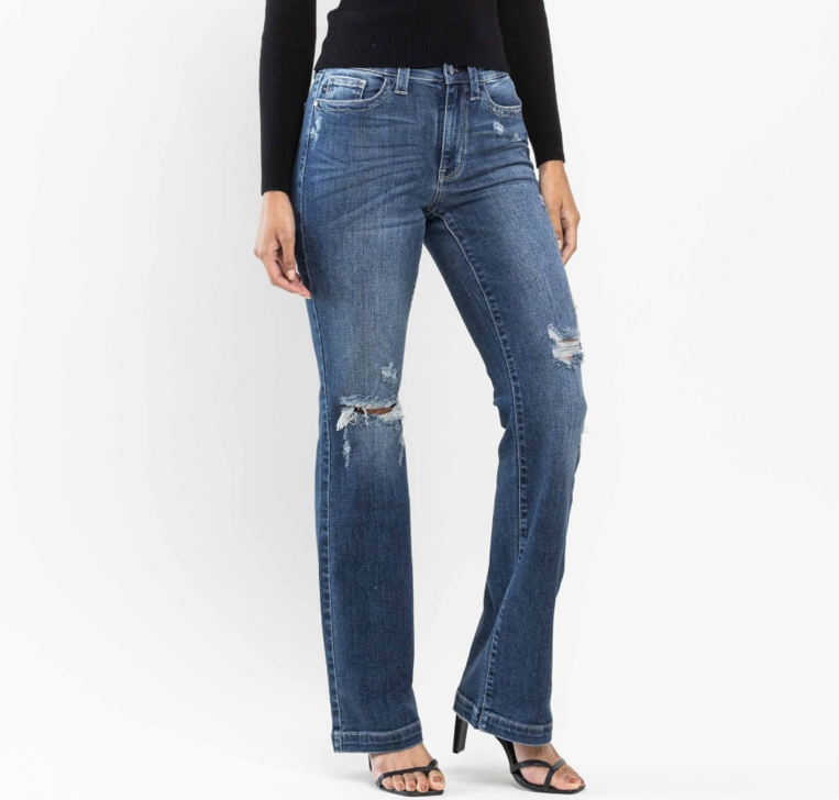 Judy Blue Destroyed Bootcut Jeans