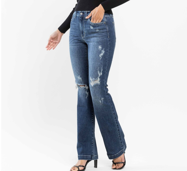 Judy Blue Destroyed Bootcut Jeans