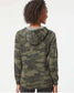 Flowing Camo V-Neck  Hoodie