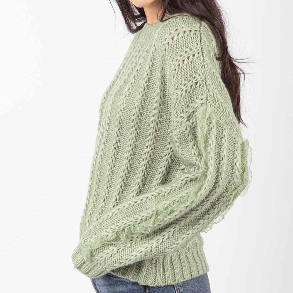 Elise Knit Sweater (Sage)