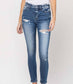 Vervet Comfort Stretch Distressed Skinny Jeans