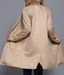 Long Sleeve Vegan Suede Jacket (Taupe)