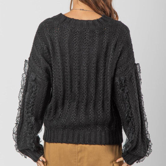 Elise Knit Sweater (Black)