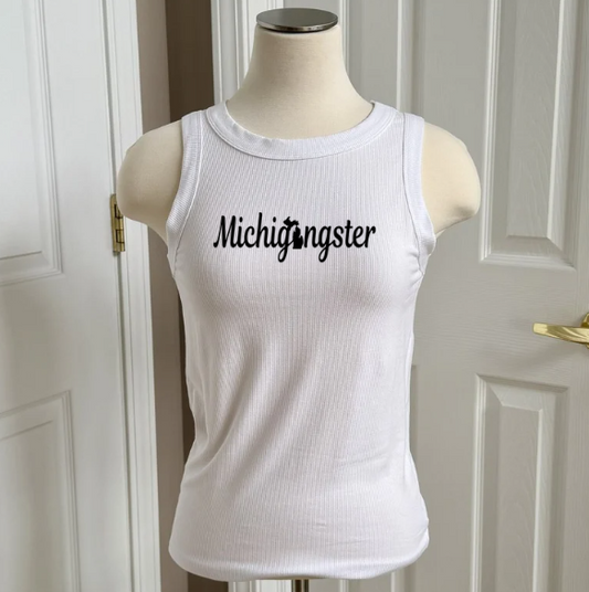 Michiganster Tank Top (White)