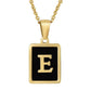 Shannon Initial Necklace (Black)