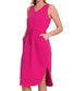 Lidia Sleeveless Dress With Pockets (Hot Pink) - SALE