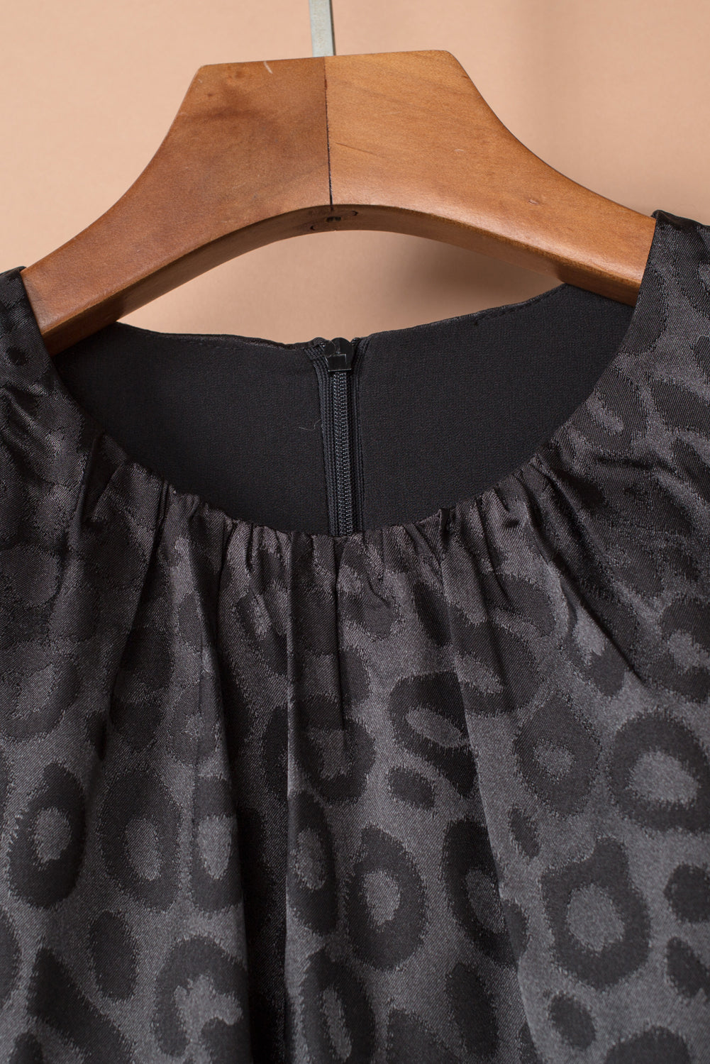 Black Leopard Print Dress - SALE