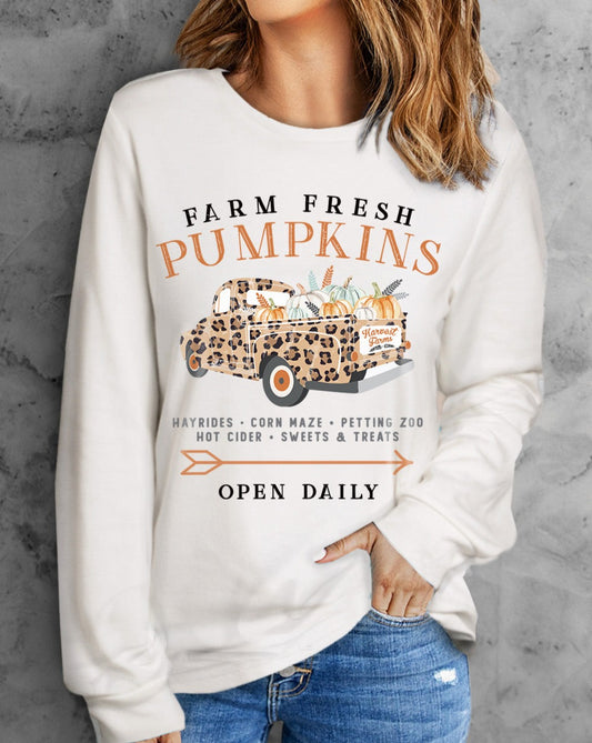 Farm Fresh Pumpkins Graphic Top - SALE