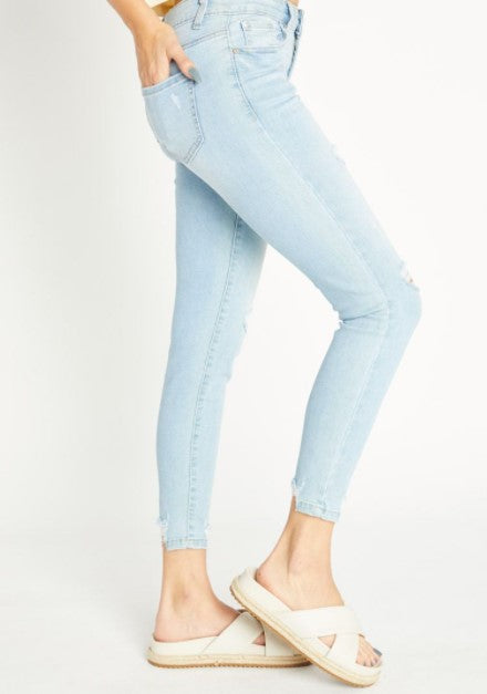 Hannah Light Wash Skinny Jeans - SALE